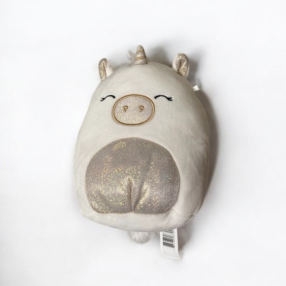 NWOT Squishmallows White and Gold Unicorn Small/medium - Picture 7 of 7